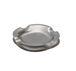 Cenicero de cigarros con acabado plateado de mejor estilo, Cenicero redondo de Metal de aluminio de mesa adecuado para Cenicero de cigarrillos - Product Image 5