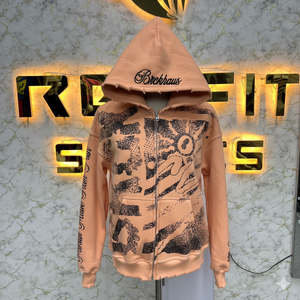 Sweat à capuche à fermeture éclair de qualité professionnelle, prix d'usine, très demandé, imprimé bleu, fabriqué en usine, prix bas, sweat à capuche pour hommes, sweat à capuche pour hommes - Product Image 6