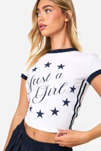 เสื้อครอปคอตตอน180gs เรียบคอกลมสำหรับผู้หญิงเสื้อครอปทำจากผ้าฝ้าย - Product Image 3