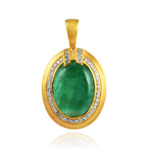 เครื่องประดับสุดหรูชุบทอง925เงินสเตอร์ลิงสร้อยคอจี้อัญมณี CZ เครื่องประดับของขวัญ - Product Image 3