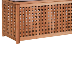 Caja de Almacenamiento de Ropa Minimalista Hecha de Madera de Teca Sólida con Cojines y Función Dual para Muebles de Hogar y Jardín - Product Image 6