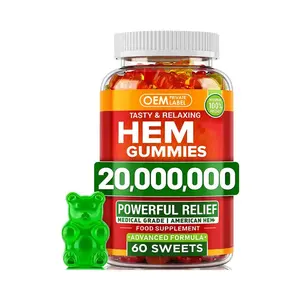 Biocaro OEM Private label Hemp gummies satisfying supplement good mood boost happy inflammation calm gummy with pain gummies