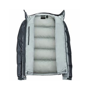 Blousons matelassés en toile à capuche pour hommes, tendance mode urbaine, avec logo frontal, séchage rapide et prix usine - Product Image 2