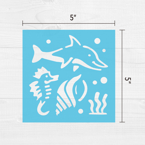 Khuôn Tô Vẽ Cuộc Sống Đại Dương Cho Trẻ Em Nghệ Thuật & Thủ Công - Product Image 5