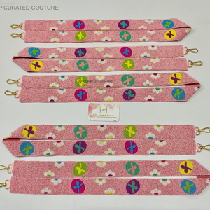 Retour à l'école Sac à bandoulière design Bandoulière personnalisée en tissu perlé à sequins pour femmes ornée à la main - Product Image 4