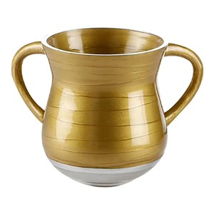 Poly Resin Hand <strong>Wash</strong> Cup with <strong>Twin</strong> Handles for Bathroom Shelf Storage and Daily Cleaning Use - Product Image 3