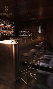 โต๊ะรับประทานอาหารไนท์คลับคุณภาพสูงเคาน์เตอร์บาร์การตกแต่งภายในเลานจ์ปรับแต่งเฟอร์นิเจอร์ - Product Image 4