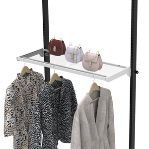 โลหะสีขาวขายปลีกชั้นวางจอแสดงผลแผงเฟอร์นิเจอร์บูติกร้านขายยา - Product Image 5