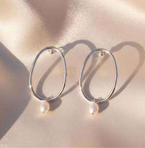 Natural Freshwater Pearl Stud Earrings 925 Sterling Silver Handmade Unique Stud Earrings Christmas Birthday Gift Jewelry - Product Image 4