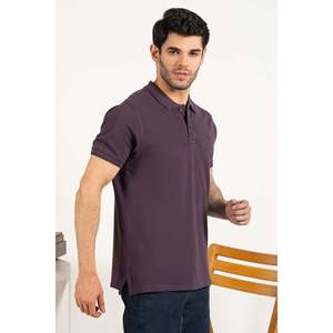 AUSTIN Men's Summer for Polo T-<b>Shirt</b> 100% Polyester Breathable Dark-Colored Solid Pattern <b>Waffle</b> Knitted Short Length Xl 6xl - Product Image 2