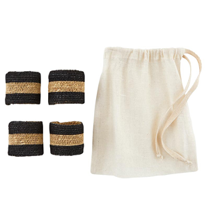 Rond de serviette en jonc de mer de couleur mélangée fabriqué au Vietnam matériau écologique pour la décoration de la maison et de la vaisselle en gros - Product Image 3