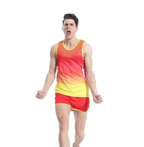 Ensembles d'uniformes d'athlétisme professionnels sublimation prix de gros conception personnalisée uniformes de course à pied - Product Image 3