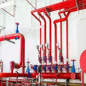 Tubería de Acero al Carbono para Extinción de Incendios FM UL, ASTM A795/A53 60.3MM Sch40, Recubierta con Epoxi Rojo y Pintada de Rojo para Rociadores Contra Incendios - Product Image 1