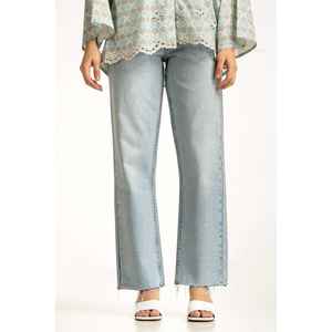 Jeans de Corte Recto y Estilo Simple WM-JNS-WS24-013, Tela Vaquera Lavable - Product Image 2