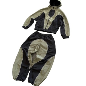 wholesCustom Logo Windbreaker Tracksuit Men Waterproof Lightweight <b>Running</b> Suit Outdoor Training Jogging Sportswear Set - Product Image 6