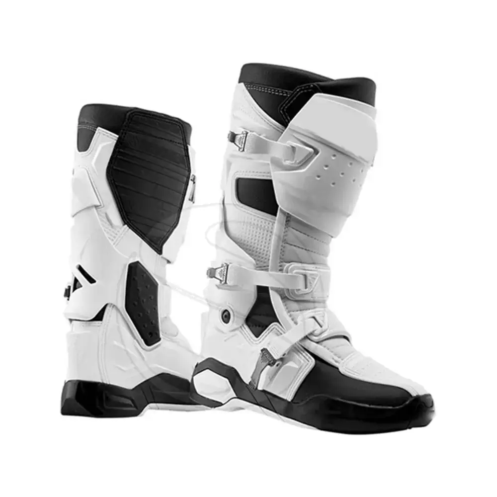 Motorcycle Short Boots Men Leather Waterproof Riding Boots Shoes Microfiber Motorbike Boot