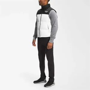 2025 conception personnalisée multicolore bouffant hommes vestes de haute qualité tissu respirant col montant quantité minimale de commande bas vêtements d'hiver bouffant gilet - Product Image 5