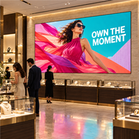 Panneau d'affichage LED intérieur P2 à raccordement sans soudure, angle de vision de 160 degrés, mur vidéo LED couleur pour magasin de détail de luxe