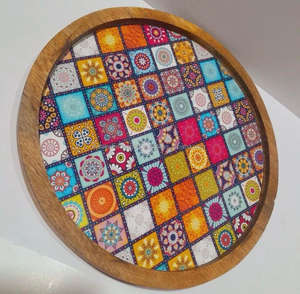 Juego de bandeja de servicio de madera decorativa desechable al por mayor de exportación mundial Falak para restaurante de hotel en casa - Product Image 5