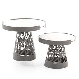 Base de Pedestal de caligrafía árabe S/2 con soporte de pastel de Metal acabado recubierto de polvo para exhibición de pastel de boda soporte de pastel seguro para alimentos - Product Image 1