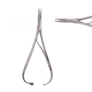Porte-aiguilles manuel de haute qualité, pinces en acier inoxydable, outil de suture chirurgical, outil médical dentaire de précision, certifié CE - Product Image 4