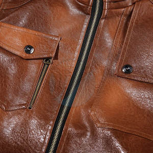 Chaqueta de cuero a prueba de viento estilo callejero para hombre moda personalizada nuevo lanzamiento ropa ligera y elegante - Product Image 3