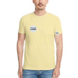 Camiseta de Cuello Redondo para Hombre, Corte Holgado, con Logotipo Personalizado, 100% Algodón/Poliéster, Tejido Transpirable - Product Image 3