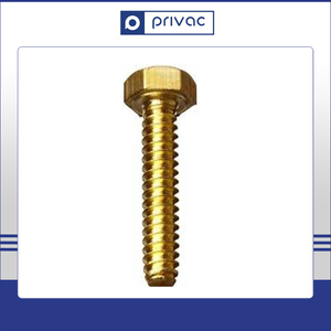 Factory Direct Sale ISO Certified Good Quality Durable Brass Hex <b>Bolt</b> with Yellow Zinc Plating OEM/ODM Available - Product Image 2