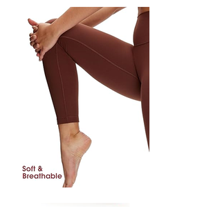 High Waisted Leggings with Pockets for Women - Buttery Soft Stretch Yoga <b>Pants</b> Squat Proof Casual Workout Leggings - Product Image 1