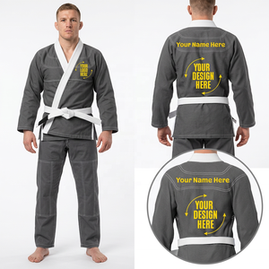 Uniforme de Jiu Jitsu Brasileño Premium, Transpirable, Tejido Perlado, Pantalones de Algodón Ripstop para Artes Marciales, Conjuntos Ecológicos - Product Image 1