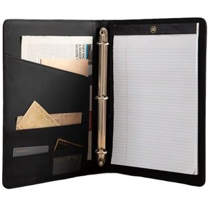 Bán buôn tùy chỉnh A4 danh mục đầu tư chất kết dính 3 nhẫn chéo Fab mô hình thương hiệu APGOI-RB-208 dập nổi/tem in ấn tùy chỉnh màu sắc - Product Image 1