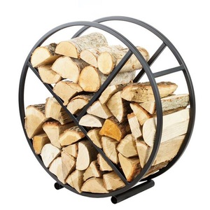 ที่ใส่ท่อนไม้โลหะตกแต่งและสวยงามดีไซน์พรีเมี่ยมสำหรับบ้านสวนไม้ฟืนโลหะแบบชนบท - Product Image 1