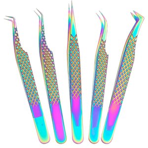 Pince à épiler en acier inoxydable de qualité chirurgicale avec pointe pointue pour extensions de cils personnalisables Étiquetage de marque personnalisé - Product Image 4