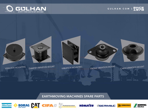 MONTAJE DE VIBRACIÓN DE CABINA DE GOMA PARA HAMM HD 110 HD110 HD-110 - Product Image 6