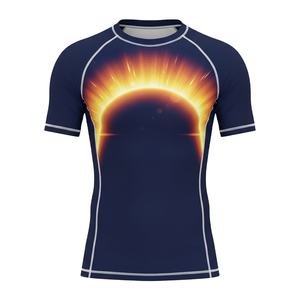 Camiseta de compresión duradera sublimada para hombres, mujeres y niños, para MMA, BJJ, Jiu Jitsu, entrenamiento sin gi, personalizada, al por mayor, traje de baño - Product Image 1