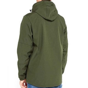 Veste coupe-vent à capuche pour homme personnalisable, imperméable, respirante, fermeture éclair, vêtements de sport, streetwear, polyester, patchwork sur le devant - Product Image 3