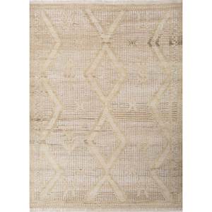 Tapis en laine noué à la main Thyme Or Classique AKWL-1588 à motif géométrique pour la maison, le salon, le couloir, l'entrée - pour adolescents - Product Image 1