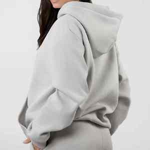 Women's Standard <b>Hoodie</b> Heavyweight Oversized Casual Hoody Anti-pilling 450g Fleece Custom Logo Autumn/Winter Wear - Product Image 3