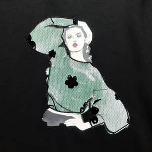 Sudadera con capucha de punto con bordado GSM alto con letras de invierno hechas a medida para mujer, ropa informal, sudadera de 100% algodón de calidad Premium - Product Image 3