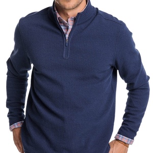 OEM Nuevo diseño de los hombres de encargo del cuarto de cremallera sudaderas con capucha de manga larga de los hombres sudaderas personalizadas - Product Image 1