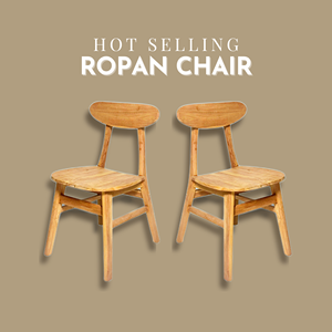 Modern Teak <b>Wood</b> Dining <b>Chair</b> Solid <b>Wood</b> <b>Kitchen</b> <b>Chair</b> Natural Brown Indoor Restaurant Seating - Product Image 6