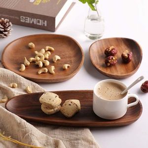 Assiette à buffet ovale en bois d'acacia service de vaisselle de luxe pour fêtes et événements traiteur pour fêtes de fin d'année - Product Image 3
