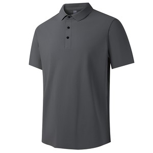 For Shirt Custom Logo Embroidery Printed Quick Dry Golf Uniform Casual Short Sleeve <b>Canvas</b> <b>Plain</b> Promotional for Shirts Men - Product Image 2