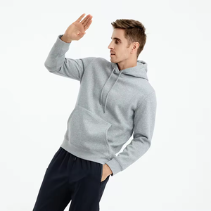 New <b>Men's</b> Fashion Unisex Gym <b>Hoodie</b> <b>Oversized</b> Long Sleeve Pullover Embroidered Applique Techniques Plain Pullover <b>Hoodie</b> <b>For</b> <b>Men</b> - Product Image 3