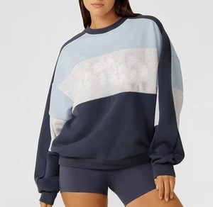 OEM Designer Logo personnalisé Broderie de haute qualité Sweat-shirt d'hiver en coton polaire Entraînement universitaire Pull à col rond pour femmes - Product Image 5