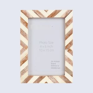 Cadre photo en incrustation d'os de qualité supérieure, cadre décoratif fait à la main - Product Image 3