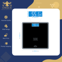 Balance numérique personnelle portable à plateforme antidérapante, alimentée par batterie, avec écran LCD en verre trempé, à prix bas et forte demande