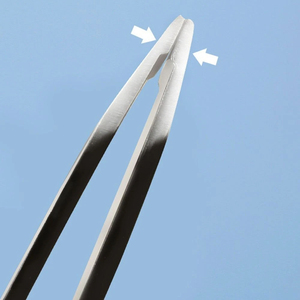 Pinzas para Cejas Elegantes de Acero Metálico con Punta Inclinada de 4 Pulgadas, Pinzas para Cejas con Recubrimiento Negro - Product Image 6