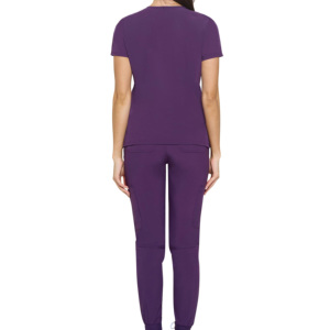 Tenues d'hôpital personnalisées avec broderie, infirmière, mode, coupe ajustée, tissu sergé, uniformes unisexes, 65% coton, 35% polyester - Product Image 2