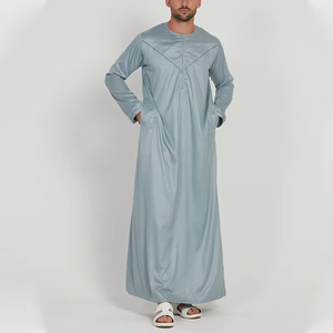Túnicas de Algodón Estilo Saudí 2025, Ropa Casual Transpirable y Ligera, Moda para Eid, Ramadán y Hajj, Buen Precio, la Mejor para Musulmanes - Product Image 1